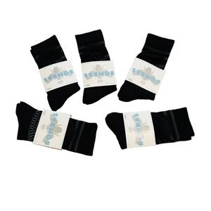 Bombas Crew socks size small black honeycomb arch support stay up antimicrobial